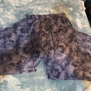 Lotus and Luna wide leg tie dyed pants. Size Large.